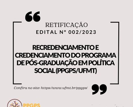 retificação recredenciamento